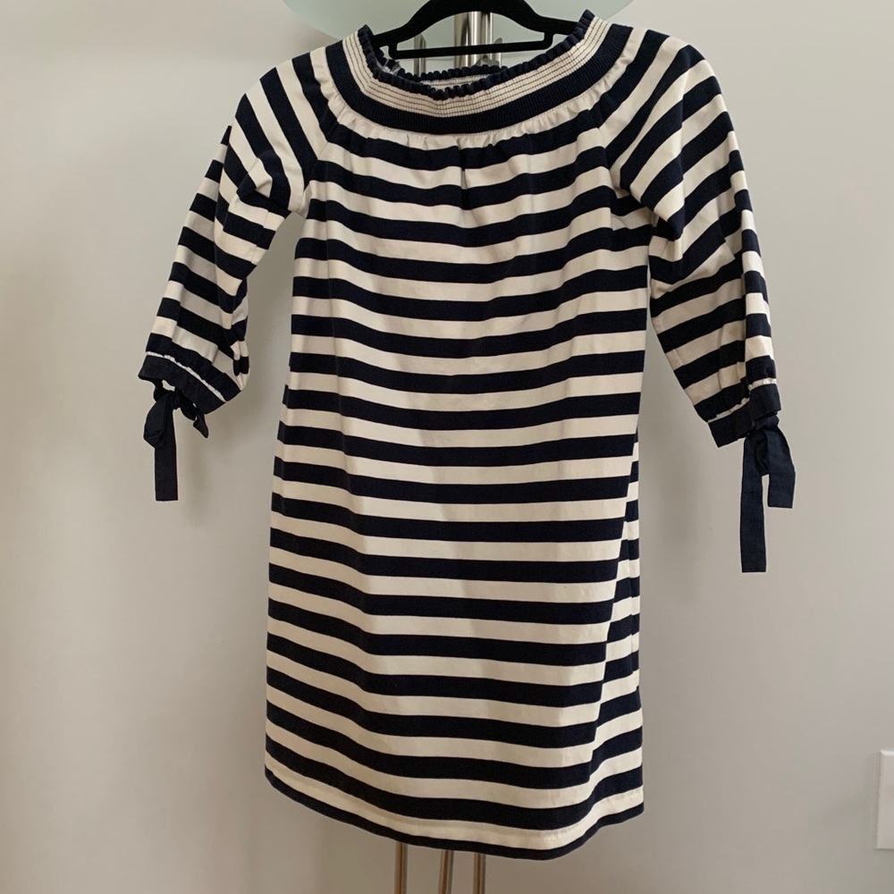J Crew Strapless Striped Dress